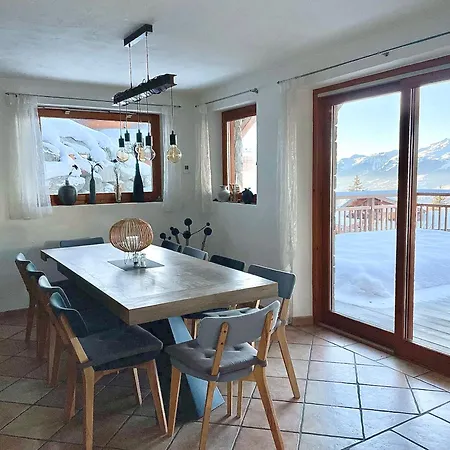 Arc 1800, Le Manaro Avec Sa Vue Panoramique Alpehytte Les Arcs (Savoie)